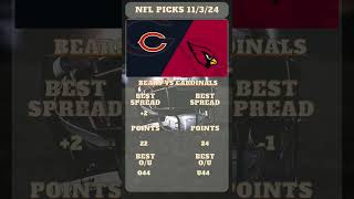 Chicago Bears vs Arizona Cardinals Prediction 11324 NFL Week 9 Picks Nfl Picks and Predictions [upl. by Nnairahs]