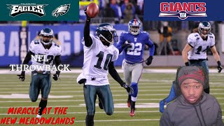 quotMiracle at the New Meadowlandsquot Eagles vs Giants 2010 Week 15 Reaction [upl. by Ainesy]