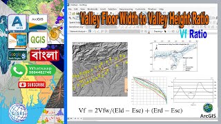 Valley Floor Width To Valley Height Ratio In ArcGIS  VF Ratio Calculation In ArcGIS [upl. by Ttennej]