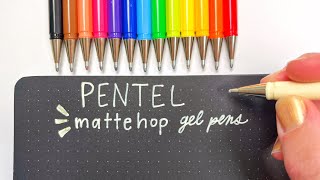 Pentel Mattehop Gel Pens for Hand Lettering [upl. by Aical]