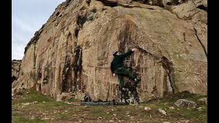 YFront Direct 7A  Bowden  Northumberland Bouldering [upl. by Aralc]