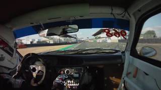 Qualifications Historic Tour Le mans 2016  GTClassic Porsche 968 turbo RS on board [upl. by Nelrsa157]