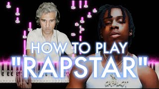 RAPSTAR piano tutorial Polo G  COMPLETE Tutorial  Sheet Music  Chords  copped a bmw [upl. by Ttayw]