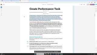 AP CSP Performance Task Example [upl. by Christopher]