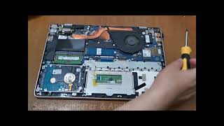 HP Pavilion TPNC131 Bongkar Pasang disassembly Battery SSD RAM Ganti HDD replacement [upl. by Ainer]