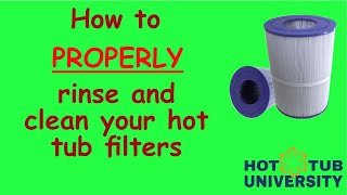 How to clean your hot tub filters THE RIGHT WAY [upl. by Fates]