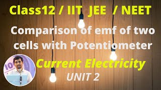 Class 12 Physics l Comparison of emf of two cells with Potentiometer l Current Electricity Part 46 [upl. by Llewellyn]