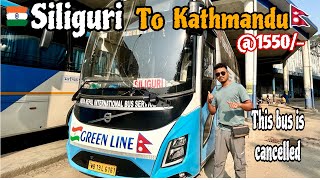 SILIGURI to KATHMANDU NEPAL By bus an epic Travelling vlog  In cheap and best bus service [upl. by Rednijar]