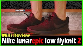 Review Nike Lunarepic Low Flyknit 2  มินิรีวิว [upl. by Wyly]