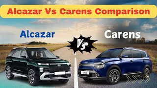 Alcazar Vs Kia Carens Comparison 💯 [upl. by Verna]