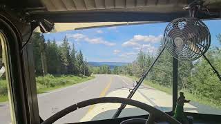 100 seconds of loud Cummins Jake brake 1965 kenworth w900a log truck ntc 335 Cummins twin stick [upl. by Acinod]