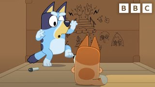 Bluey and Bingo Play in the Box  CBeebies [upl. by Ellehsram]