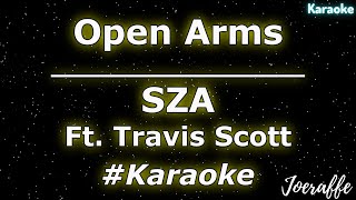 SZA  Open Arms Ft Travis Scott Karaoke [upl. by Anuala]