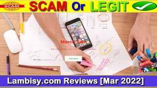 Lambisy Reviews March 2022  with Proof  SCAM or LEGIT  😲 Lambisycom Reviews [upl. by Mimi619]