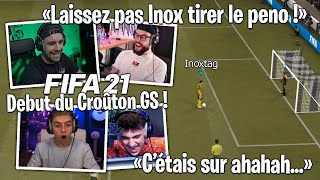 Premier entrainement Club Pro avec la Team Croûton et Martin Terrier sur FIFA 21  cest la cata [upl. by Cogan67]