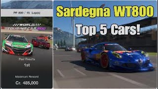 GT7 Sardegna 800 Top 5 List [upl. by Grayce]