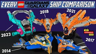 Every LEGO Guardians of the Galaxy Ship COMPARISON 76021 76081 76017 76193 76255 [upl. by Siraval]