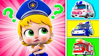 Police Girl Fire Girl and Doctor Girl 🚒🚑🚓  Rescue Team is Coming  More Nursery Rhymes For Kids [upl. by Kalindi687]