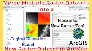 Merge Rasters ArcGIS  How to Merge Multiple Rasters in ArcGIS [upl. by Uticas]