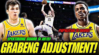 LAKAS NG LAKERS AUSTIN REAVES EPEKTIBONG POINT GUARD KOLOKO PAPALITAN SA STARTING CENTER SI DAVIS [upl. by Ardnuaet]