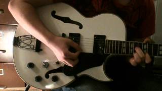 ASC Music Glen Burton Chicago in White GE775 Hollow Body Guitar [upl. by Ahseyk]