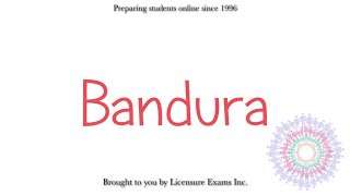 Bandura  ASWB NCE NCMHCE MFT Exam Prep and Review [upl. by Alveta795]