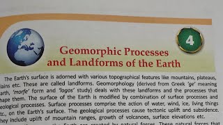 Ch 4 Geomorphic Processes and Landforms Class9 Physical Geography English medium SchoolWBBSE [upl. by Aeslehc]