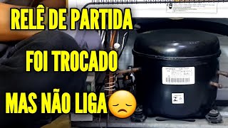 Troquei o relé mas o compressor não parte não consegue ligar [upl. by Foss]