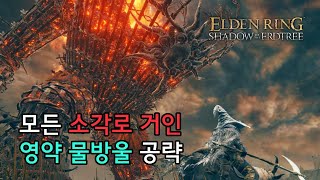 엘든 링 DLC 모든 소각로 거인 amp 영약 물방울 완전 공략 [upl. by Darce]