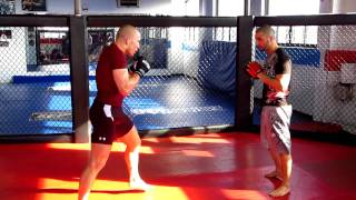 Georges StPierre GSP Training for UFC 129  In the Ring with Firas Zahabi [upl. by Clapper]