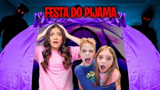 FIZ UMA FESTA DO PIJAMA COM MEUS SOBRINHOS E ALGO BIZARRO ACONTECEU [upl. by Ibot]