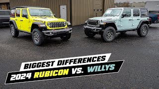 2024 Jeep Wrangler Rubicon vs 2024 Jeep Wrangler Willys [upl. by Nospmoht555]