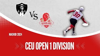 Quijotes VS Diskolaris CEU Open 1ª División  Madrid 2024 [upl. by Ytsirt]