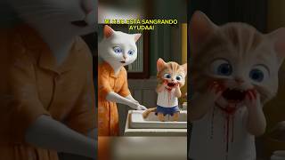 GATITO ESTÁ ENFERMO Y NADIE LO AYUDA💔 cat short viral shortviral gato historia gatito perro [upl. by Anal]