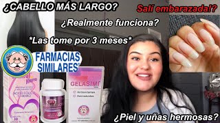 CABELLO MÁS LARGO Y FUERTE CON GELASIMI Y SIMICOLAGENOSIMIFOL CON HIERRO DE FARMACIAS SIMILARES [upl. by Stan]