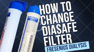 Dialysis Machine  Fresenius 4008S  How to changereplace Diasafe Filter  Bypass diasafe filter [upl. by Hallam]