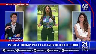 Patricia Chirinos pide la vacancia de Dina Boluarte [upl. by Hellman498]