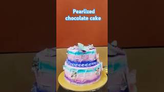 Pearlized chocolate 2tayr cake how to make Pearlized chocolate 2tayr cake Butterflycakeshorts [upl. by Vincenta358]