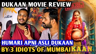 Dukaan Movie Review  By 3 Idiots Of Mumbai  Monika Panwar  Sidharth Garima [upl. by Haimes]