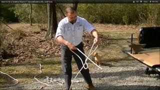 learn to tie a bowline Knot in 1 secondsave a life neat trick [upl. by Edniya]