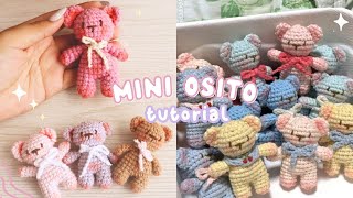 Mini Teddy COQUETTE 🎀  TIERNO OSITO FACIL PARA PRINCIPIANTES 🧸 [upl. by Haley]