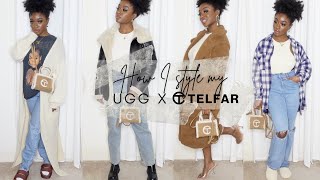 HOW I STYLE MY UGG x TELFAR BAG  STYLE WITH ME  TELFAR LOOKBOOK [upl. by Stelu]