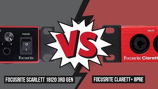 Focusrite Clarett 8Pre vs Scarlett 18i20 3rd no talking [upl. by Nuahsyt952]