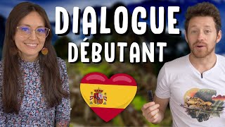 CONVERSATION de base en ESPAGNOL soustitrée 🇪🇸💬 pour les débutants [upl. by Arrad249]