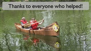 Building a Cardboard Racing CanoeKayak  Cardboard Boat Regatta [upl. by Pirnot906]