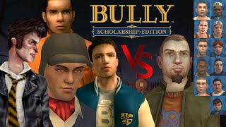 Bully SE BETA Johnny Derby Edgar amp Ted VS Jocks amp Townies  No Leaders [upl. by Eniahs]