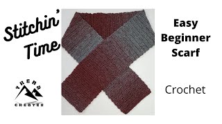 Scarfie YarnEasy Beginner1 Stitch [upl. by Nissy]