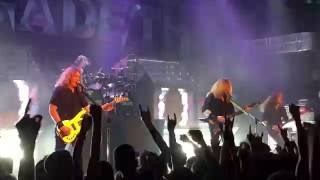 Megadeth performs quotTornado Of Soulsquot live in Athens Piraeus 117 Academy 5th of July 2016 [upl. by Greenland]