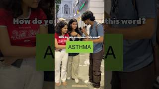 How do you pronounce ASTHMA🤔 shorts [upl. by Robinia]