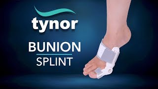 How to wear Tynor Bunion Splint to correct the hallux abducto valgus deformity of the big toe [upl. by Emmye]